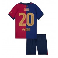 Dres Barcelona Dani Olmo #20 Domáci pre deti 2024-25 Krátky Rukáv (+ trenírky)